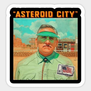 Asteroid City - Futuristic Designs for Extraterrestrial Living Sticker